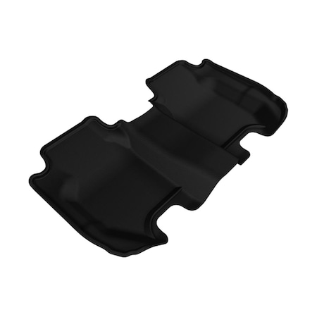 U-Ace 3D Maxpider Second Row Custom Fit Kagu Black Floor Mat for 2015-2016 Honda Fit Models L1HD05521509